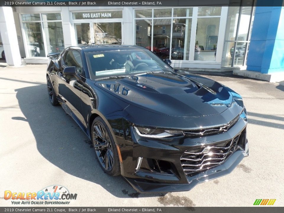 2019 Chevrolet Camaro ZL1 Coupe Black / Jet Black Photo #2