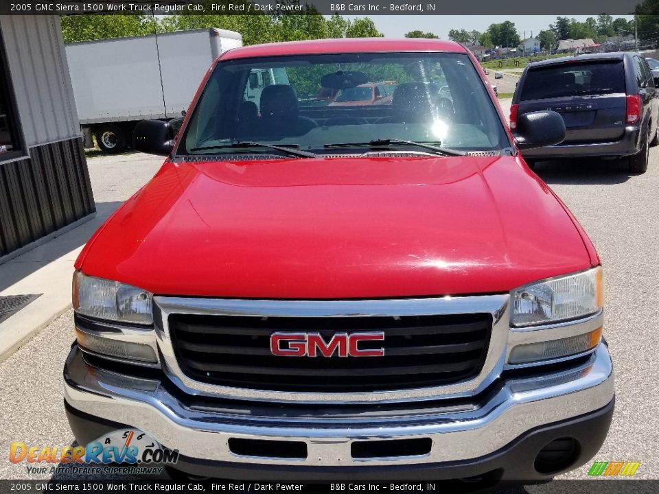 2005 GMC Sierra 1500 Work Truck Regular Cab Fire Red / Dark Pewter Photo #7