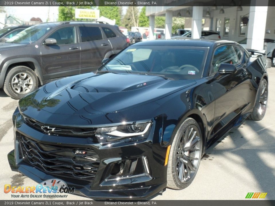 2019 Chevrolet Camaro ZL1 Coupe Black / Jet Black Photo #3