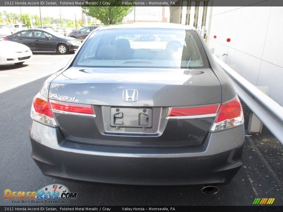 2012 Honda Accord EX Sedan Polished Metal Metallic / Gray Photo #4