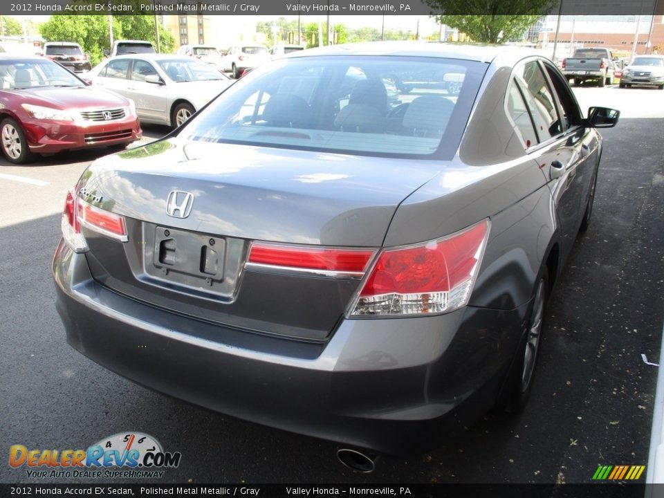 2012 Honda Accord EX Sedan Polished Metal Metallic / Gray Photo #5