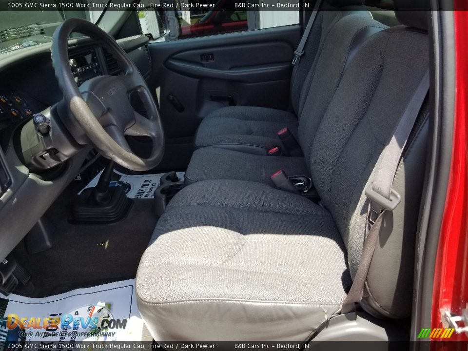 2005 GMC Sierra 1500 Work Truck Regular Cab Fire Red / Dark Pewter Photo #11