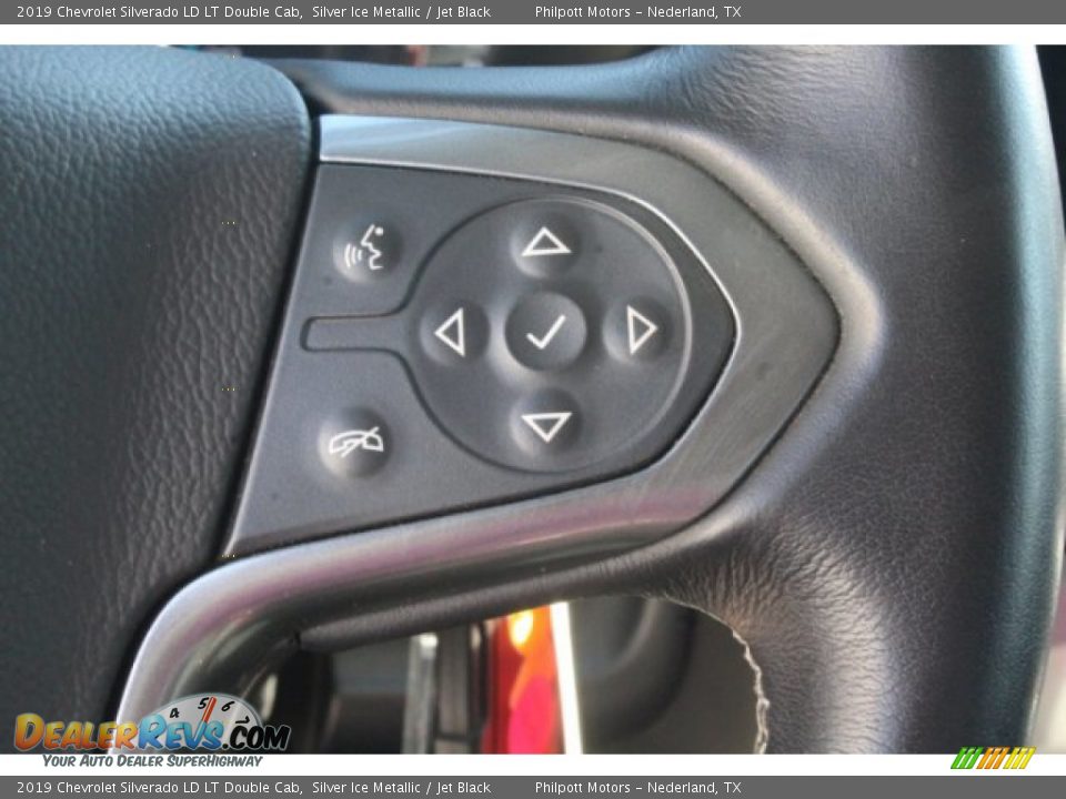 2019 Chevrolet Silverado LD LT Double Cab Silver Ice Metallic / Jet Black Photo #15