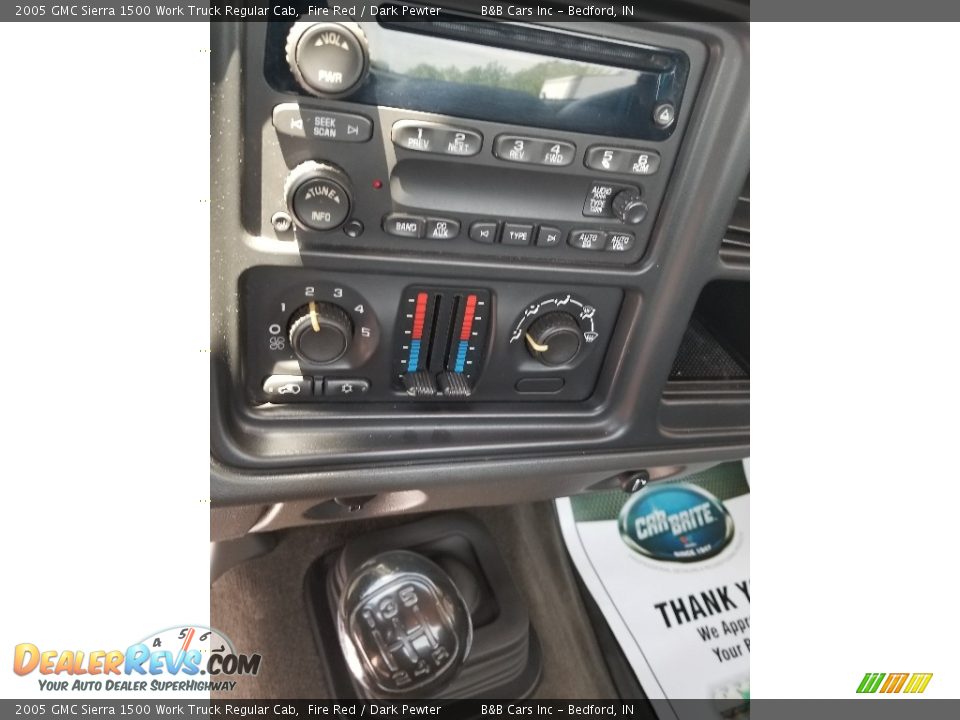 2005 GMC Sierra 1500 Work Truck Regular Cab Fire Red / Dark Pewter Photo #13