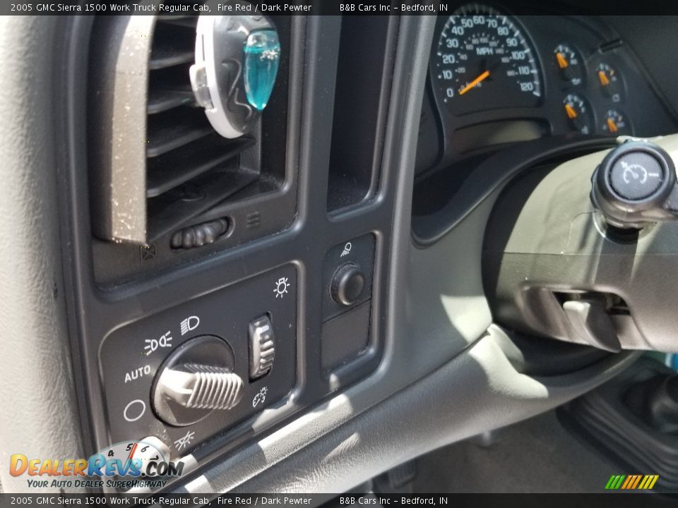 2005 GMC Sierra 1500 Work Truck Regular Cab Fire Red / Dark Pewter Photo #14