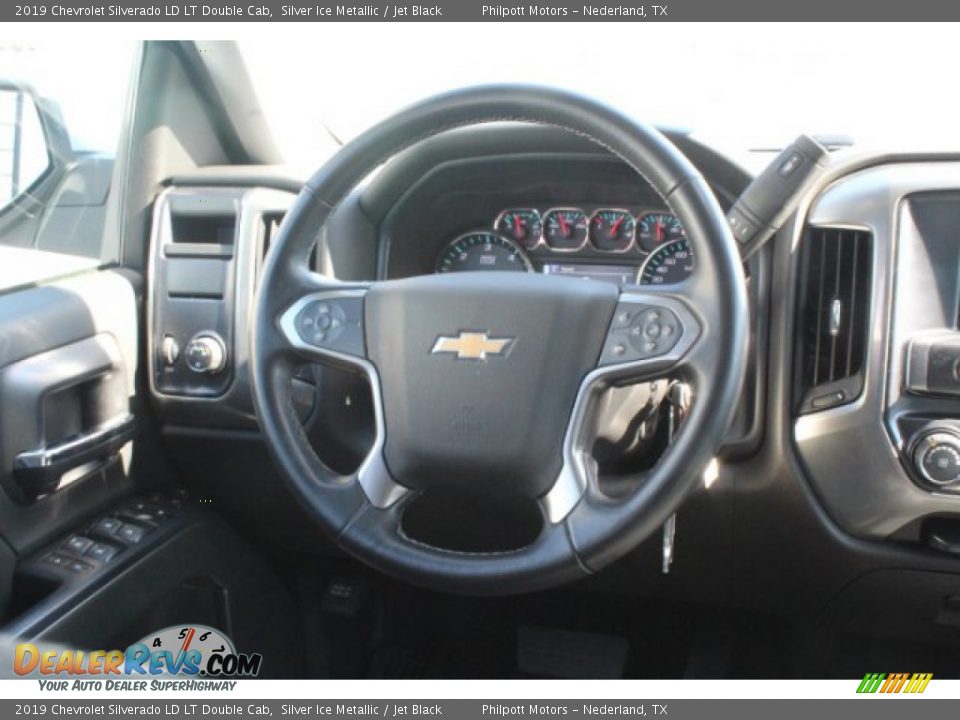2019 Chevrolet Silverado LD LT Double Cab Silver Ice Metallic / Jet Black Photo #19