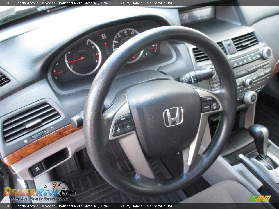2012 Honda Accord EX Sedan Polished Metal Metallic / Gray Photo #13