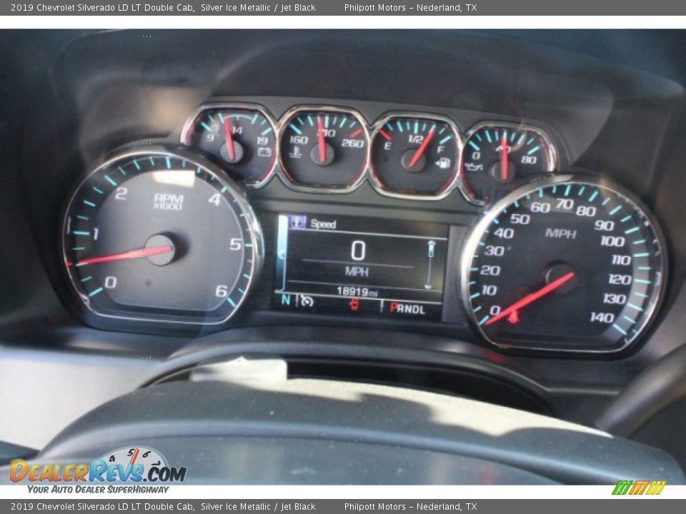 2019 Chevrolet Silverado LD LT Double Cab Silver Ice Metallic / Jet Black Photo #25