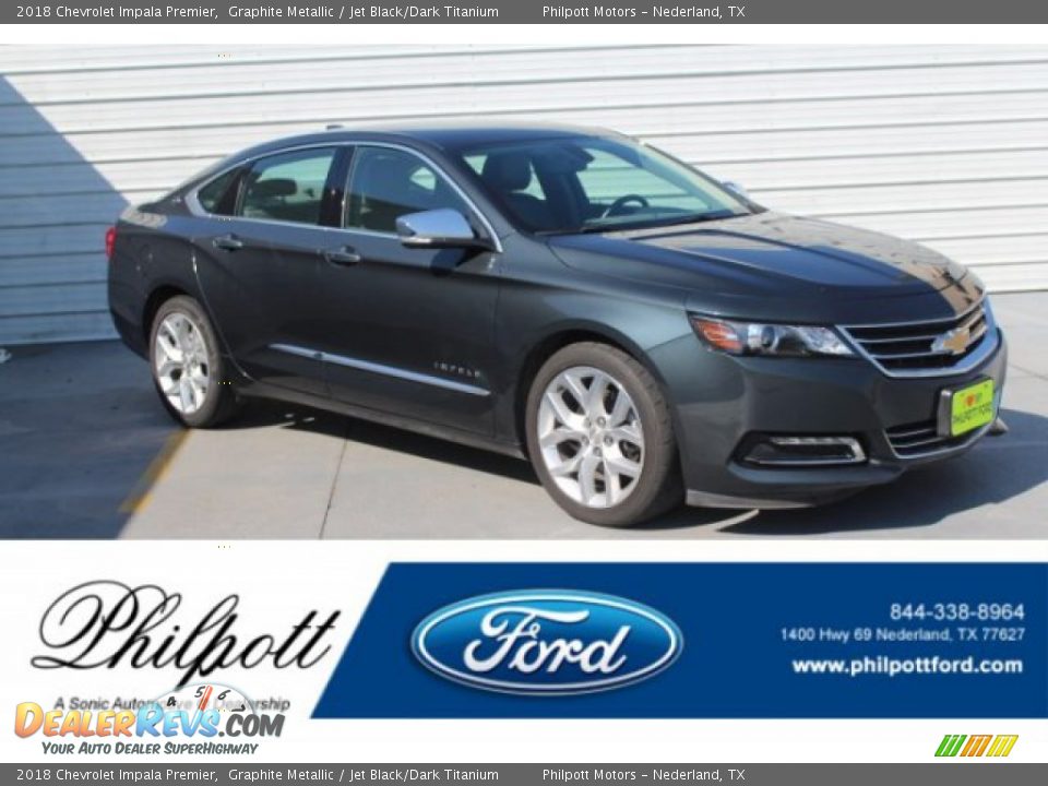 2018 Chevrolet Impala Premier Graphite Metallic / Jet Black/Dark Titanium Photo #1