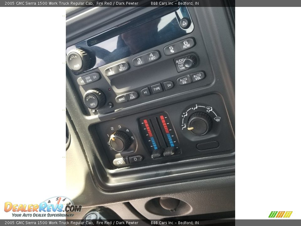 2005 GMC Sierra 1500 Work Truck Regular Cab Fire Red / Dark Pewter Photo #23