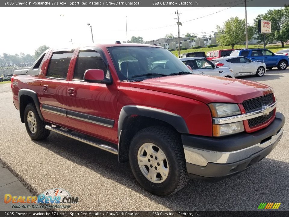 2005 Chevrolet Avalanche Z71 4x4 Sport Red Metallic / Gray/Dark Charcoal Photo #7