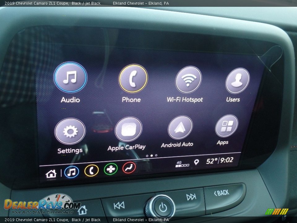 2019 Chevrolet Camaro ZL1 Coupe Black / Jet Black Photo #31