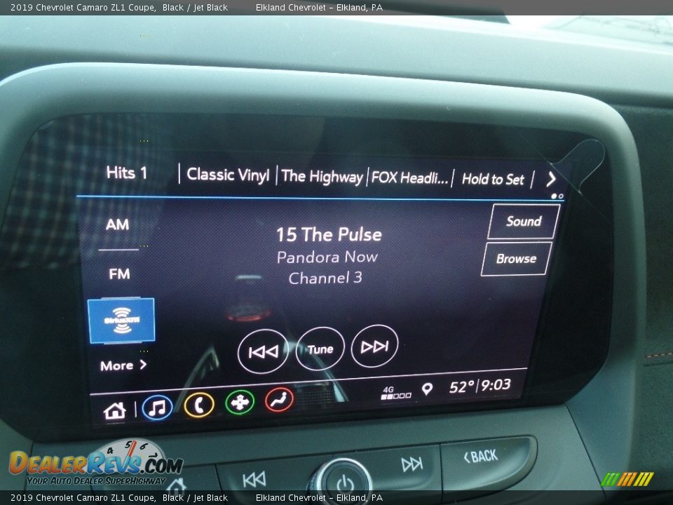 2019 Chevrolet Camaro ZL1 Coupe Black / Jet Black Photo #36