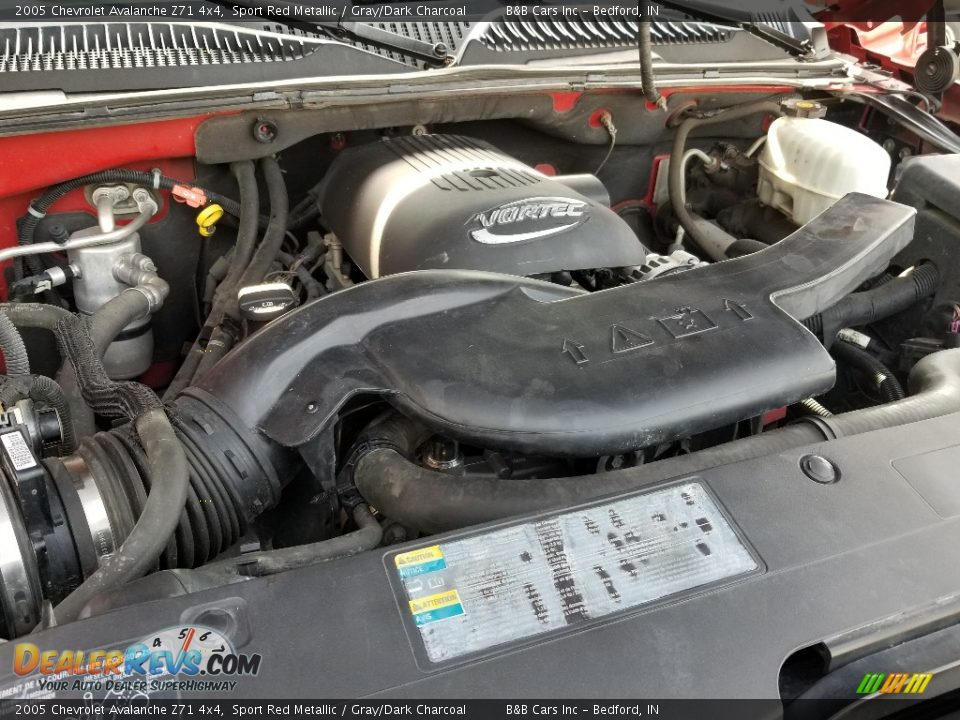 2005 Chevrolet Avalanche Z71 4x4 Sport Red Metallic / Gray/Dark Charcoal Photo #27