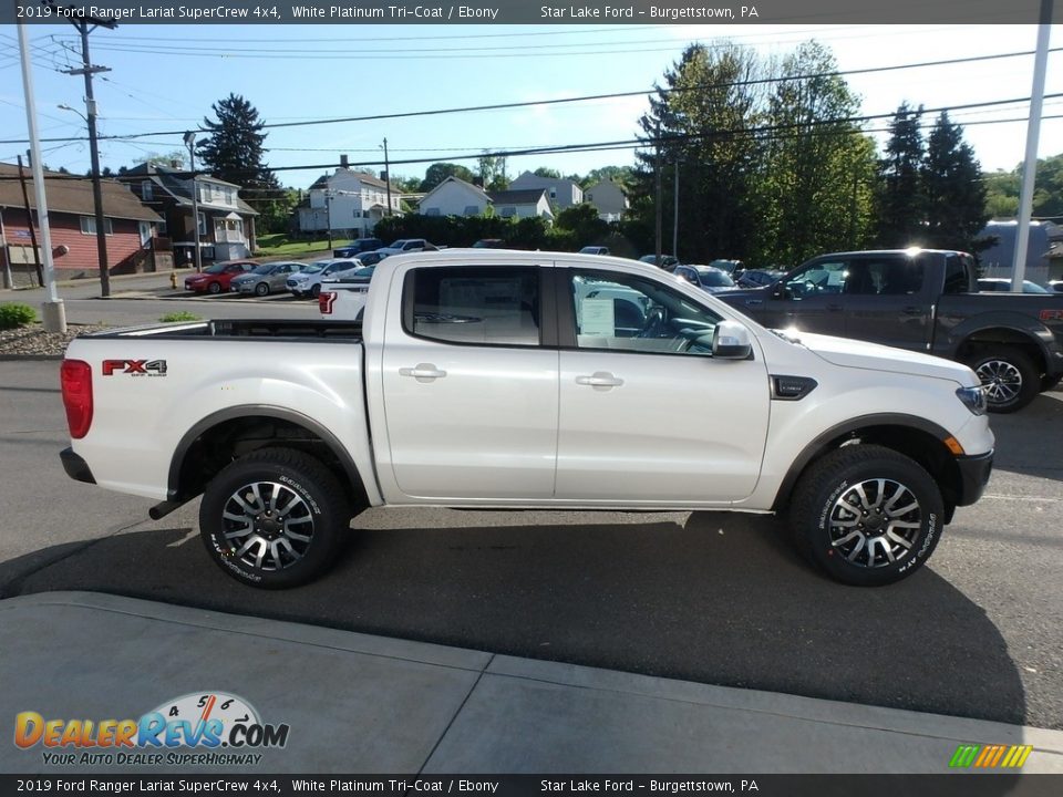 White Platinum Tri-Coat 2019 Ford Ranger Lariat SuperCrew 4x4 Photo #4