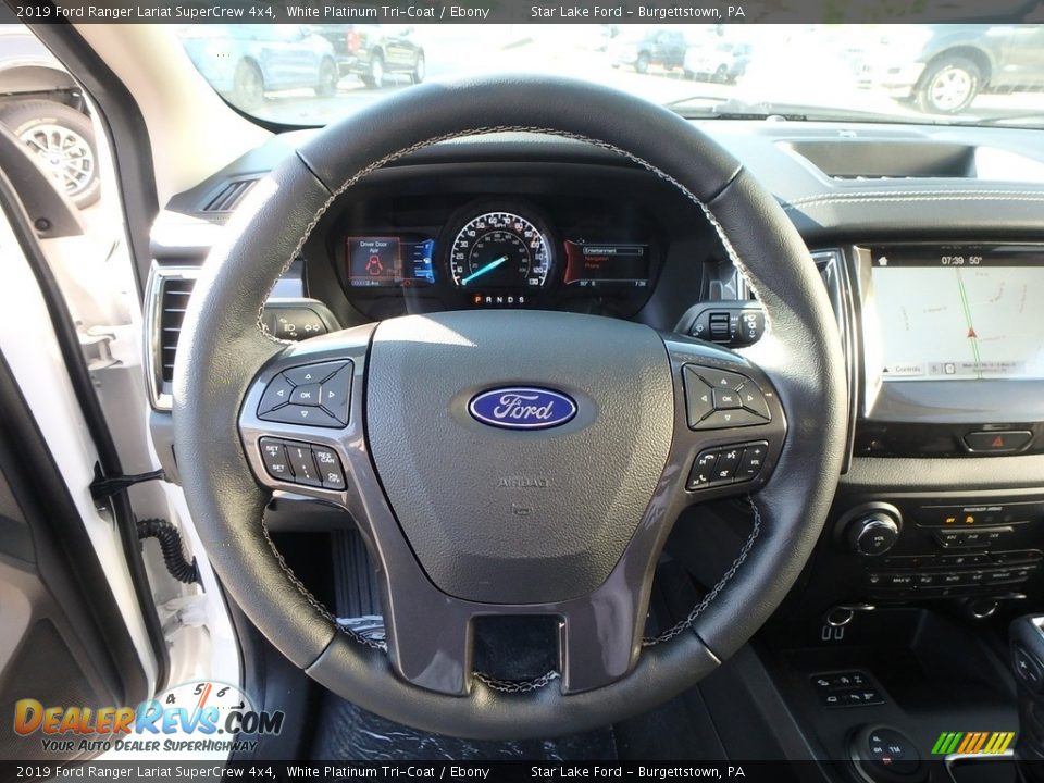 2019 Ford Ranger Lariat SuperCrew 4x4 Steering Wheel Photo #15