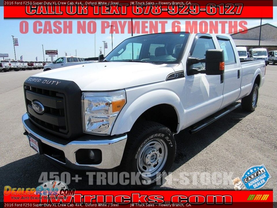 2016 Ford F250 Super Duty XL Crew Cab 4x4 Oxford White / Steel Photo #1