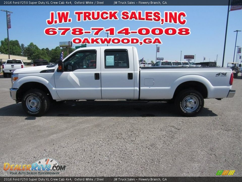 2016 Ford F250 Super Duty XL Crew Cab 4x4 Oxford White / Steel Photo #2