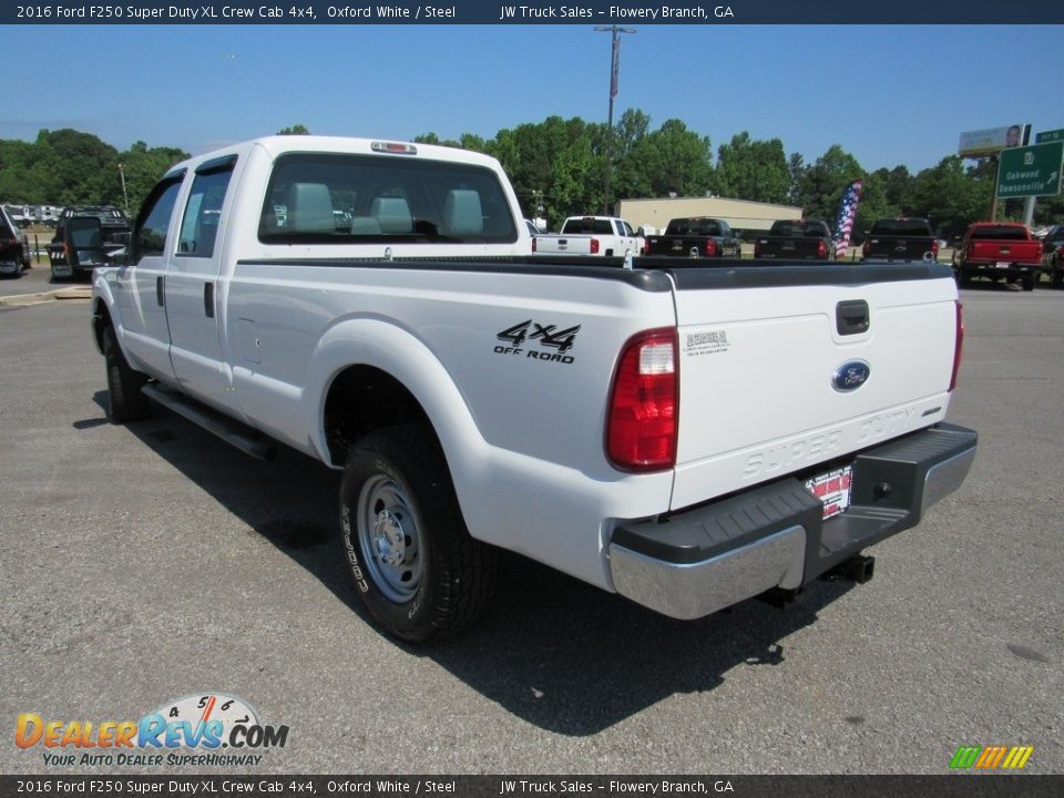 2016 Ford F250 Super Duty XL Crew Cab 4x4 Oxford White / Steel Photo #3