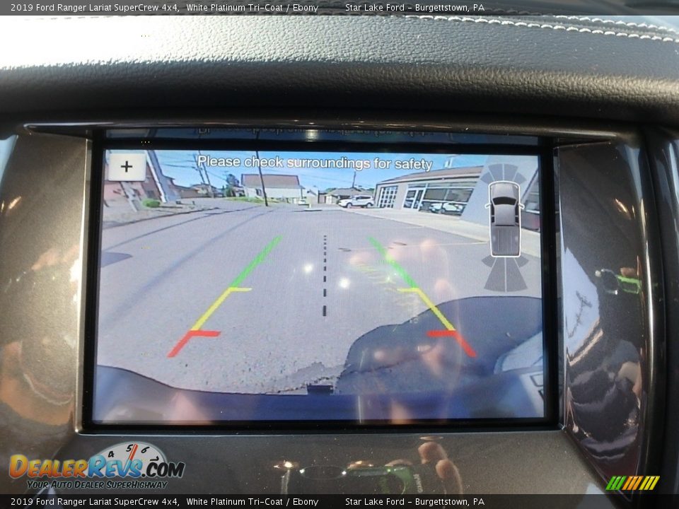 2019 Ford Ranger Lariat SuperCrew 4x4 White Platinum Tri-Coat / Ebony Photo #19