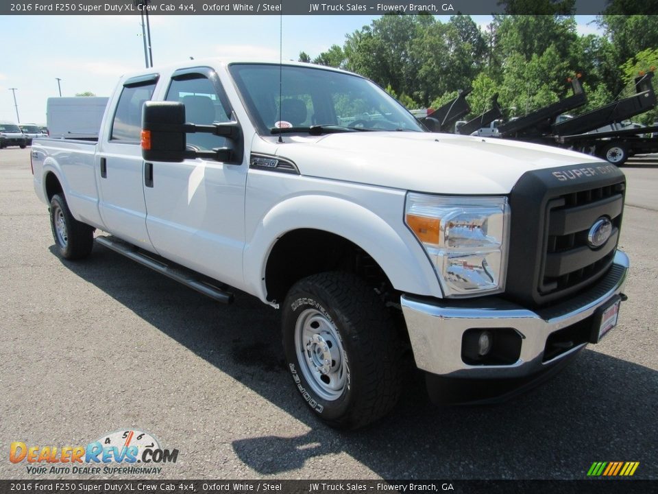 2016 Ford F250 Super Duty XL Crew Cab 4x4 Oxford White / Steel Photo #7