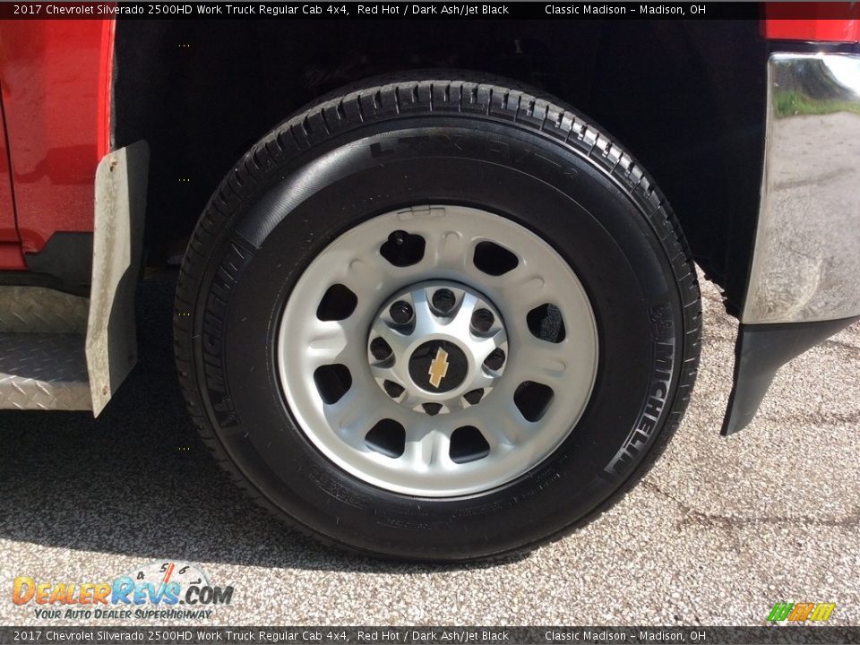2017 Chevrolet Silverado 2500HD Work Truck Regular Cab 4x4 Red Hot / Dark Ash/Jet Black Photo #10