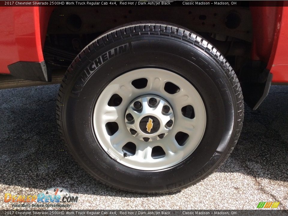 2017 Chevrolet Silverado 2500HD Work Truck Regular Cab 4x4 Red Hot / Dark Ash/Jet Black Photo #11