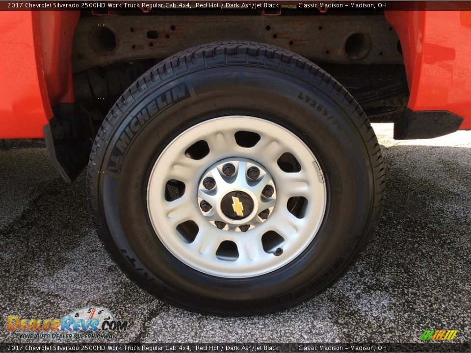2017 Chevrolet Silverado 2500HD Work Truck Regular Cab 4x4 Red Hot / Dark Ash/Jet Black Photo #12