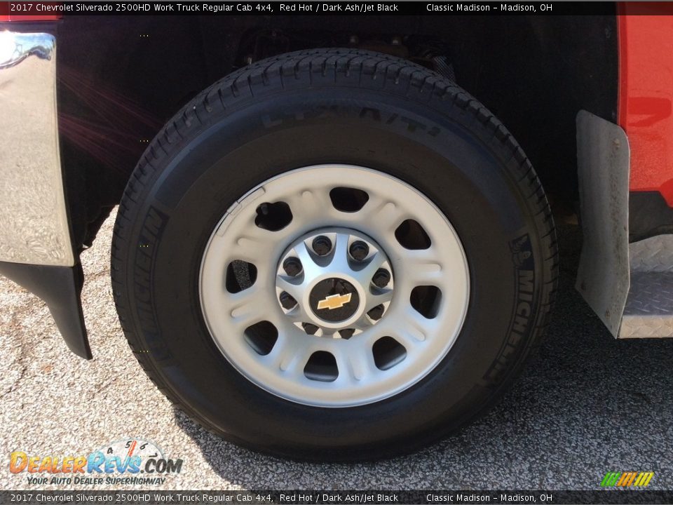 2017 Chevrolet Silverado 2500HD Work Truck Regular Cab 4x4 Red Hot / Dark Ash/Jet Black Photo #13
