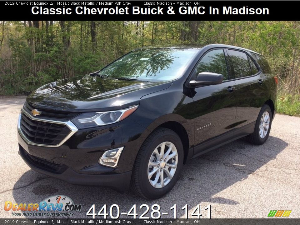 2019 Chevrolet Equinox LS Mosaic Black Metallic / Medium Ash Gray Photo #1