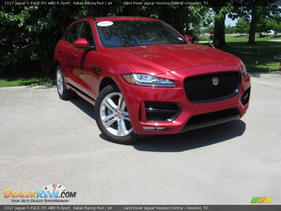2017 Jaguar F-PACE 35t AWD R-Sport Italian Racing Red / Jet Photo #1