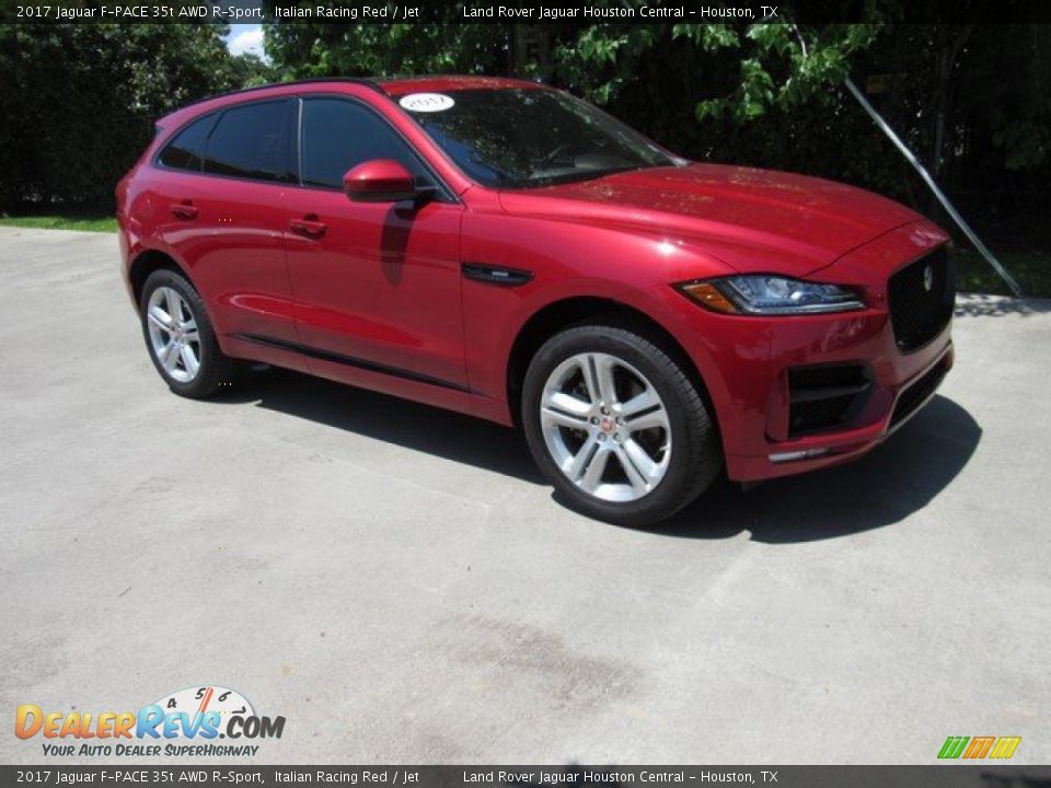 2017 Jaguar F-PACE 35t AWD R-Sport Italian Racing Red / Jet Photo #6