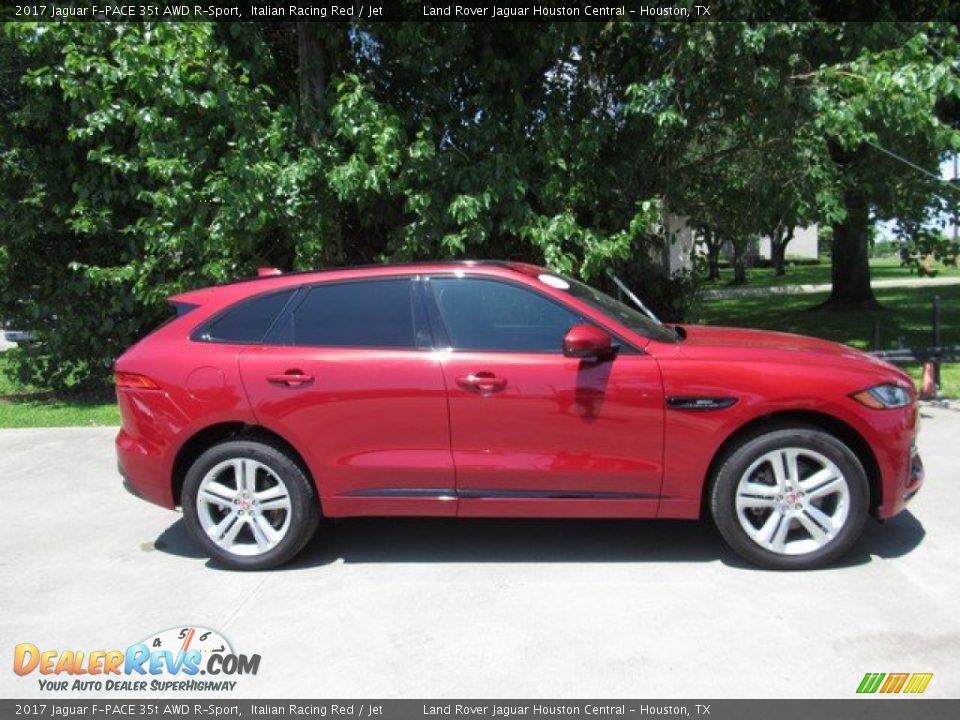 2017 Jaguar F-PACE 35t AWD R-Sport Italian Racing Red / Jet Photo #7