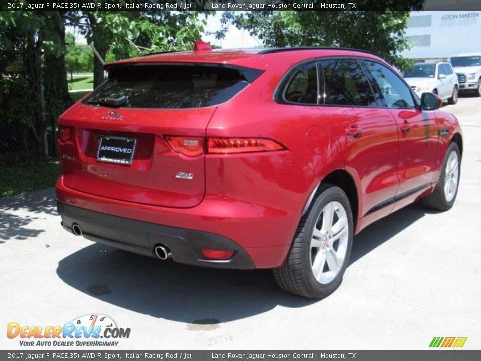 2017 Jaguar F-PACE 35t AWD R-Sport Italian Racing Red / Jet Photo #8