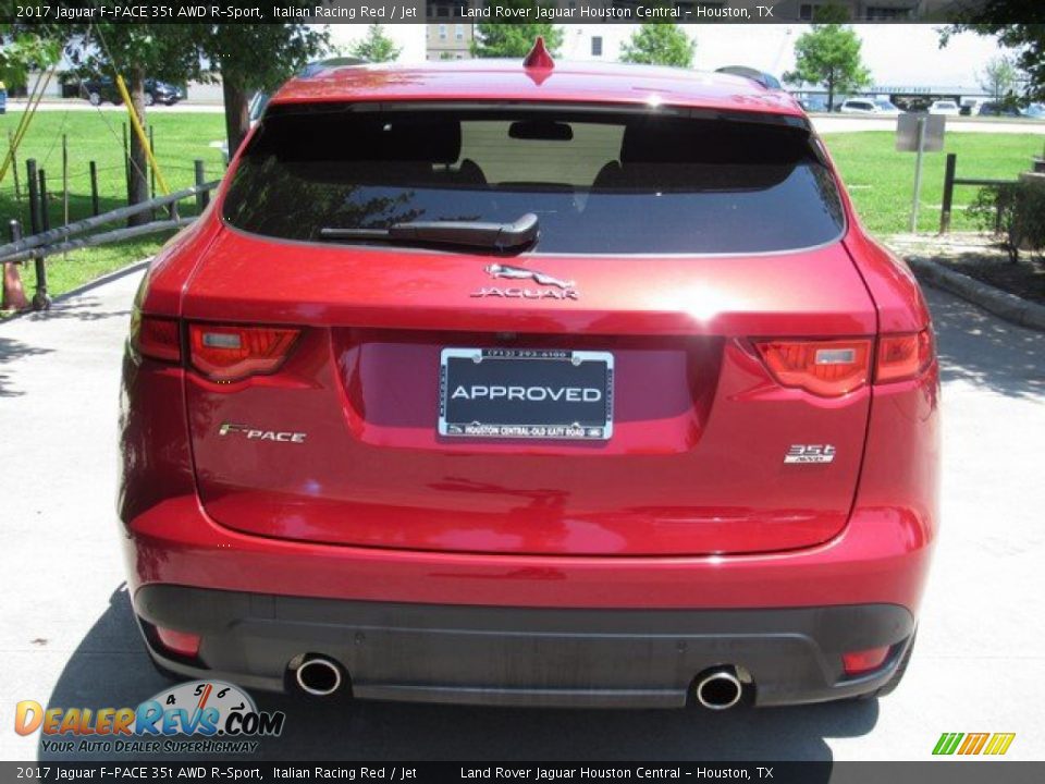 2017 Jaguar F-PACE 35t AWD R-Sport Italian Racing Red / Jet Photo #10