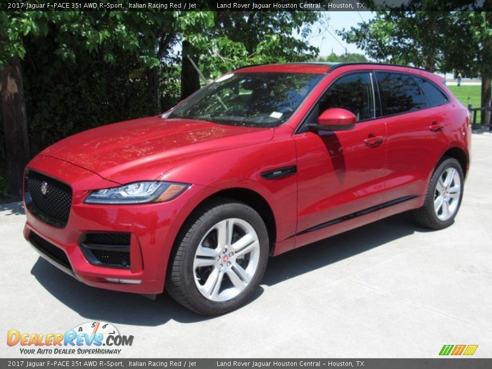 2017 Jaguar F-PACE 35t AWD R-Sport Italian Racing Red / Jet Photo #12