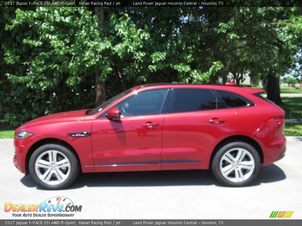 2017 Jaguar F-PACE 35t AWD R-Sport Italian Racing Red / Jet Photo #13