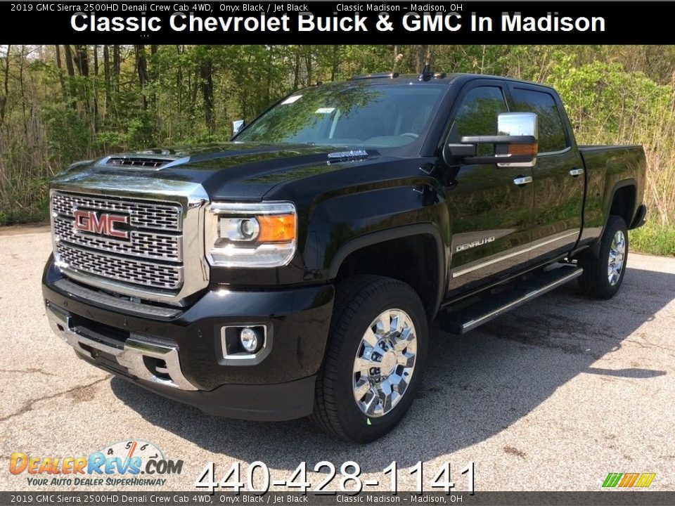 2019 GMC Sierra 2500HD Denali Crew Cab 4WD Onyx Black / Jet Black Photo #1