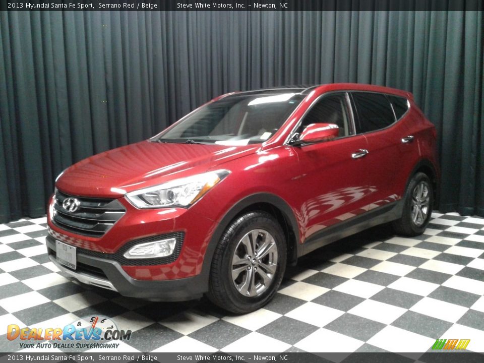2013 Hyundai Santa Fe Sport Serrano Red / Beige Photo #2