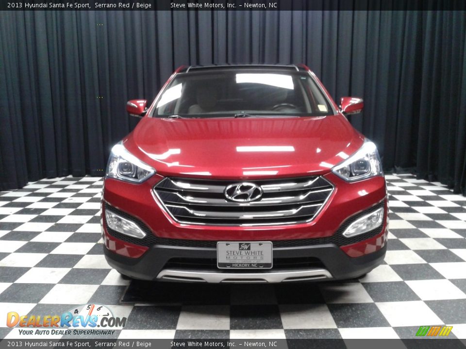 2013 Hyundai Santa Fe Sport Serrano Red / Beige Photo #3