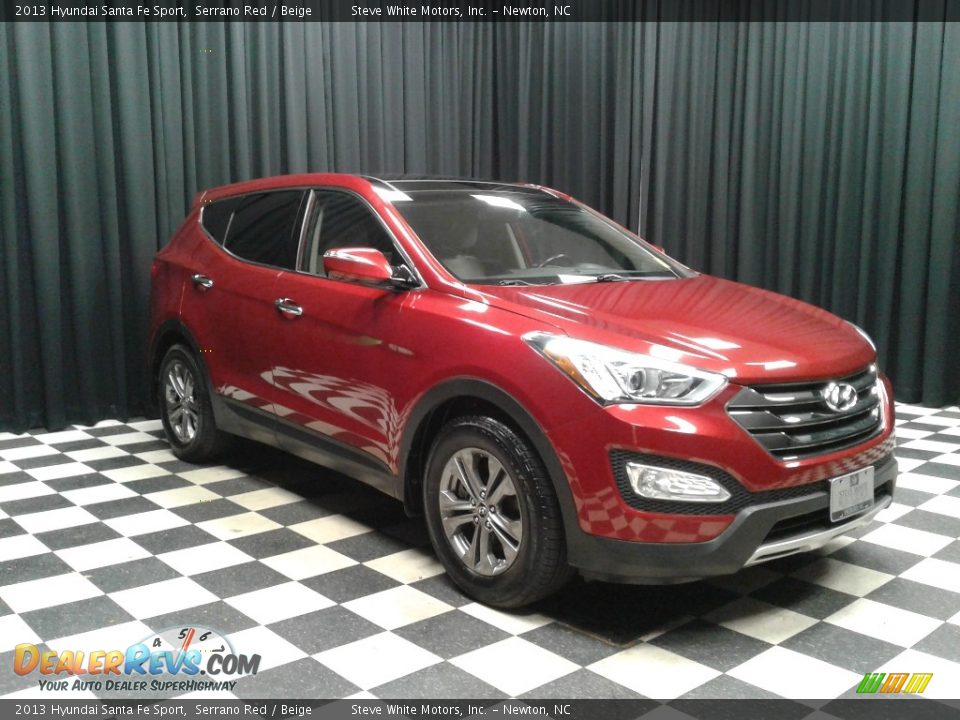 2013 Hyundai Santa Fe Sport Serrano Red / Beige Photo #4