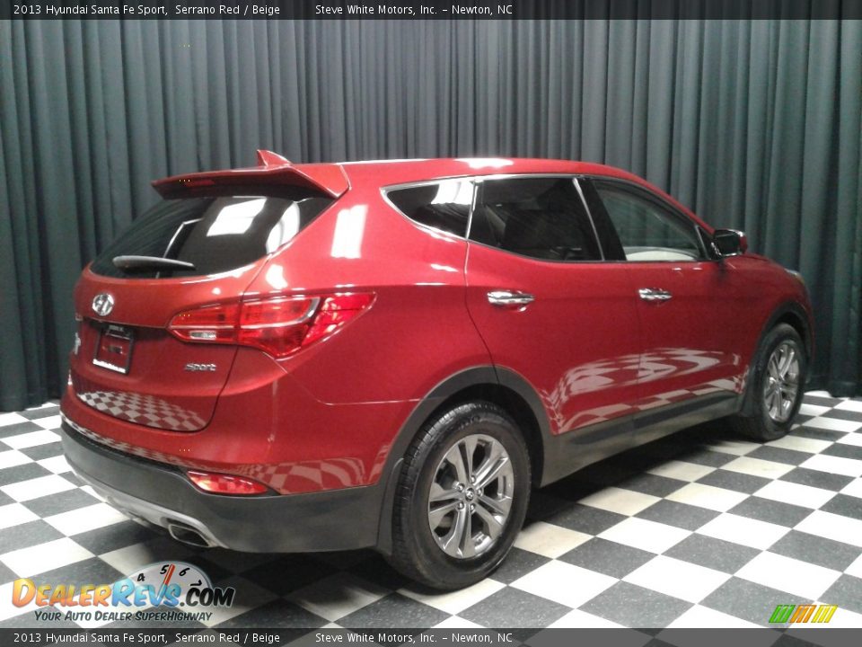 2013 Hyundai Santa Fe Sport Serrano Red / Beige Photo #6