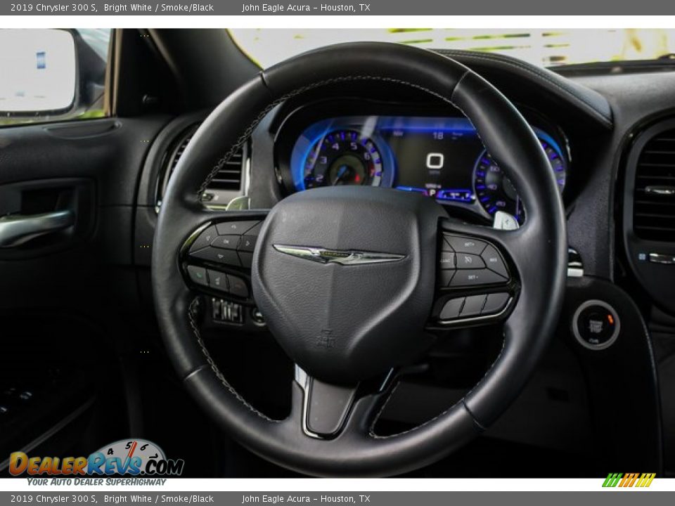 2019 Chrysler 300 S Bright White / Smoke/Black Photo #31