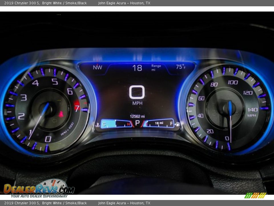2019 Chrysler 300 S Bright White / Smoke/Black Photo #34
