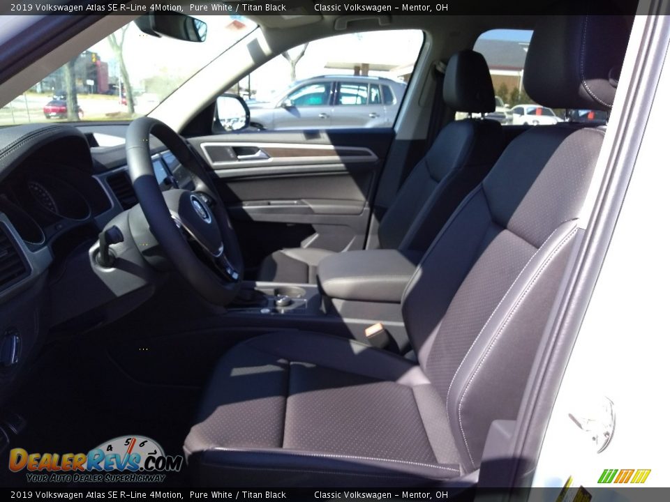2019 Volkswagen Atlas SE R-Line 4Motion Pure White / Titan Black Photo #3