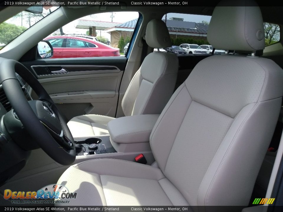 2019 Volkswagen Atlas SE 4Motion Pacific Blue Metallic / Shetland Photo #3