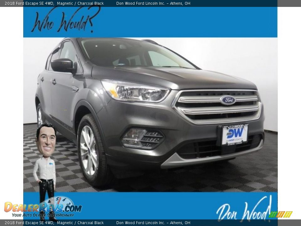 2018 Ford Escape SE 4WD Magnetic / Charcoal Black Photo #1