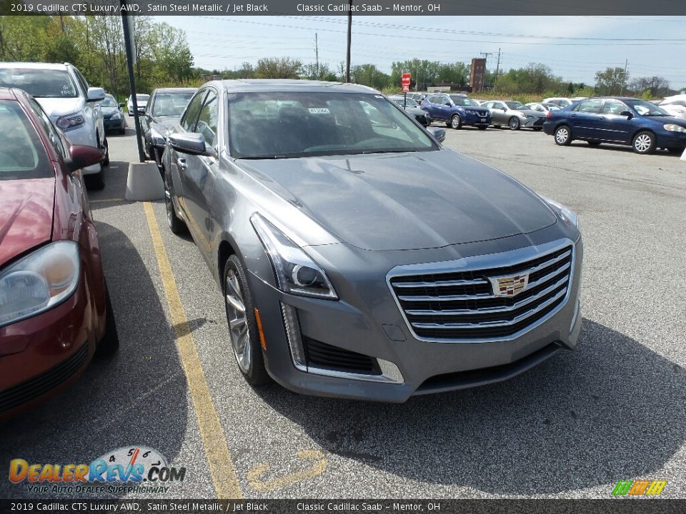 2019 Cadillac CTS Luxury AWD Satin Steel Metallic / Jet Black Photo #1