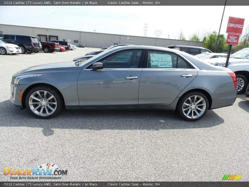 2019 Cadillac CTS Luxury AWD Satin Steel Metallic / Jet Black Photo #2