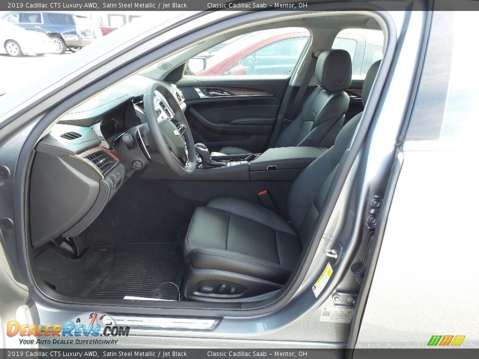 2019 Cadillac CTS Luxury AWD Satin Steel Metallic / Jet Black Photo #3